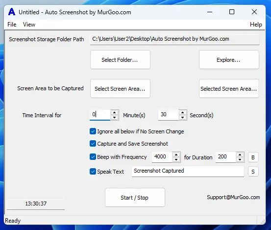 Screenshot of Auto Screenshot Software